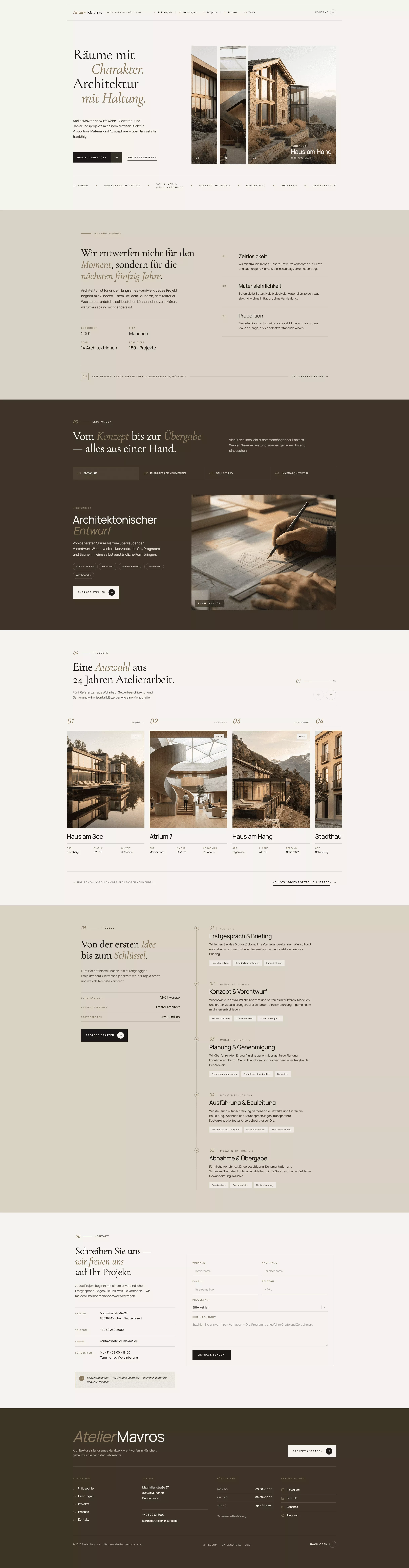 Architekturbüro Website-Vorlage
